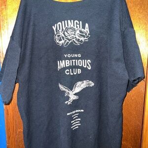 YoungLA Black Ambitious Club Tee